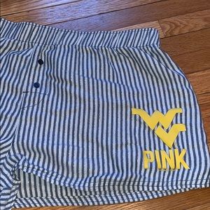 Striped WV Pink sleep shorts